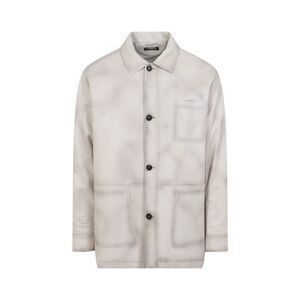 Kiton Lamb Leather Jacket Men